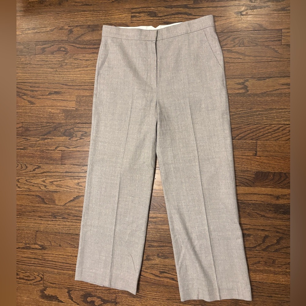 Escada Sport Wool Blend Grey Pleat Trouser Pant Size EU 42 US 10
